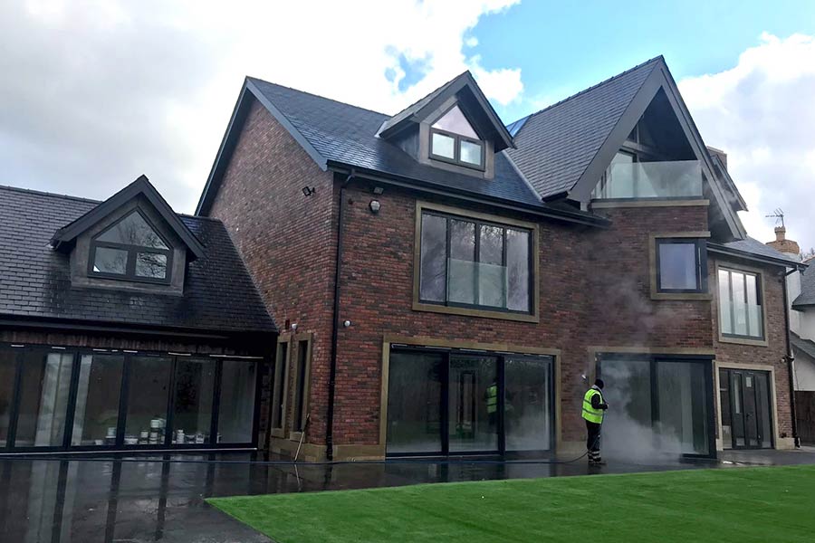 New build brick cleaning in Manchester